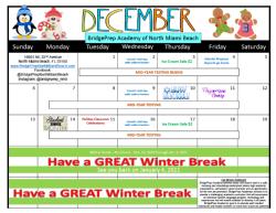 December Calendar <3